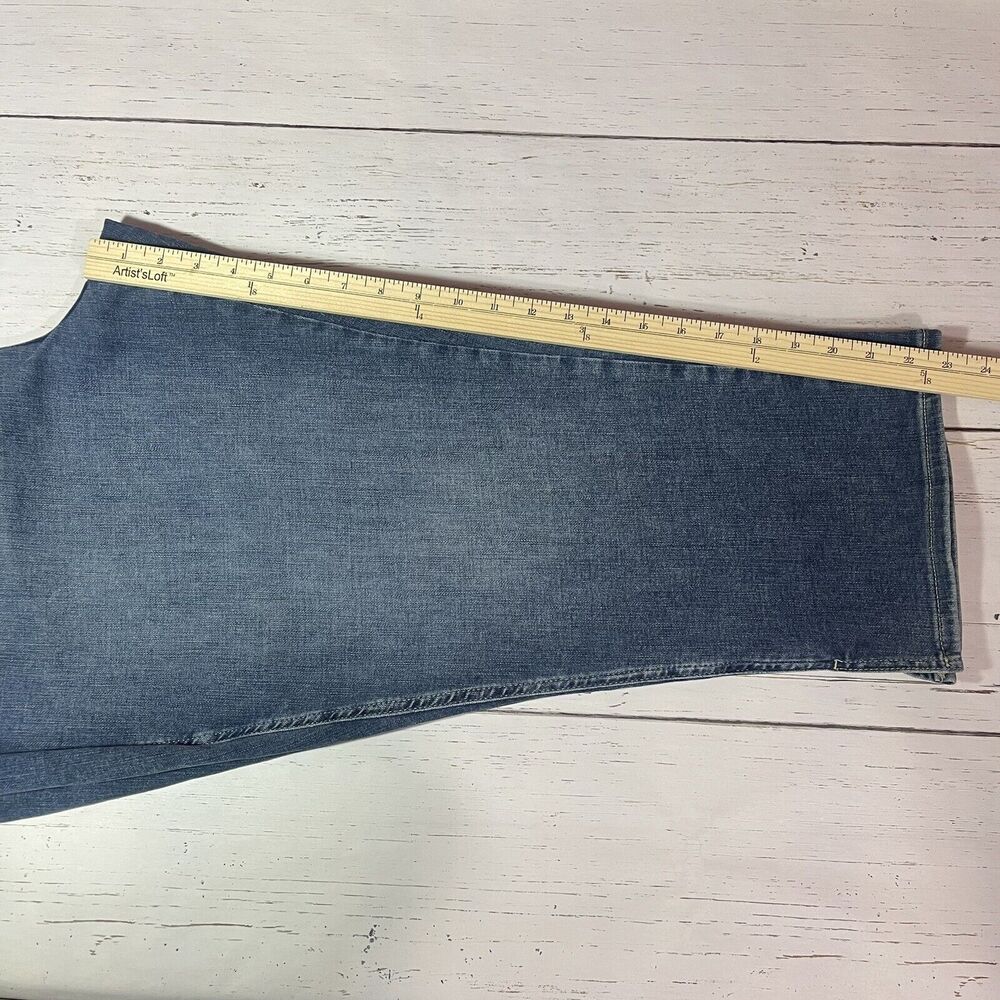 NYDJ Jeans Womens 24W Blue Loire Chloe Capri Slit Hem Lift Tuck Tech MSRP $89 - Picture 11 of 16